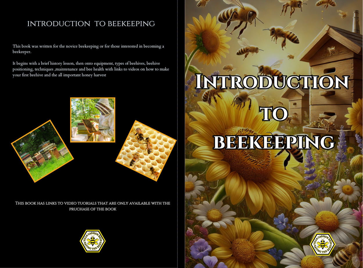 introduction to beekeeping by villacarmenbees available on amazon Jan 2025